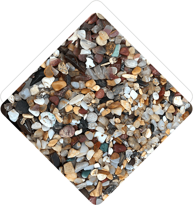A picture of some gravel on the ground.